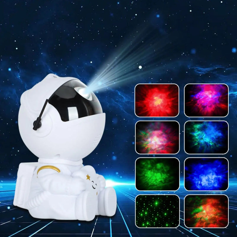 Galaxy estrela astronauta projetor led night light céu estrelado porjectors lâmpada decoração quarto decorativo para crianças