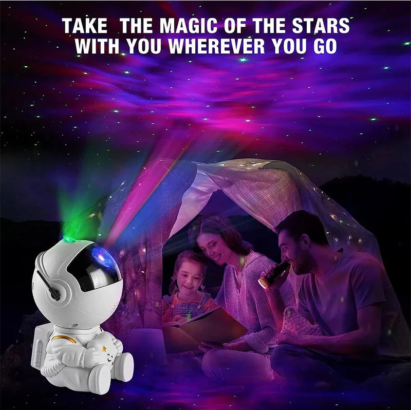 Galaxy estrela astronauta projetor led night light céu estrelado porjectors lâmpada decoração quarto decorativo para crianças